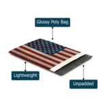 Rustic American Flag Poly Mailers - Image 3