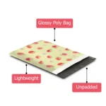 Watercolor Strawberries Poly Mailers - Image 3