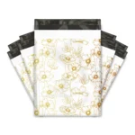 Gold Sketched Floral  Poly Mailers - Image 2