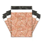 Orange Pumpkin Paisley Poly Mailers - Image 2