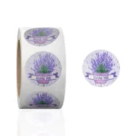 Lavender Thank You Stickers